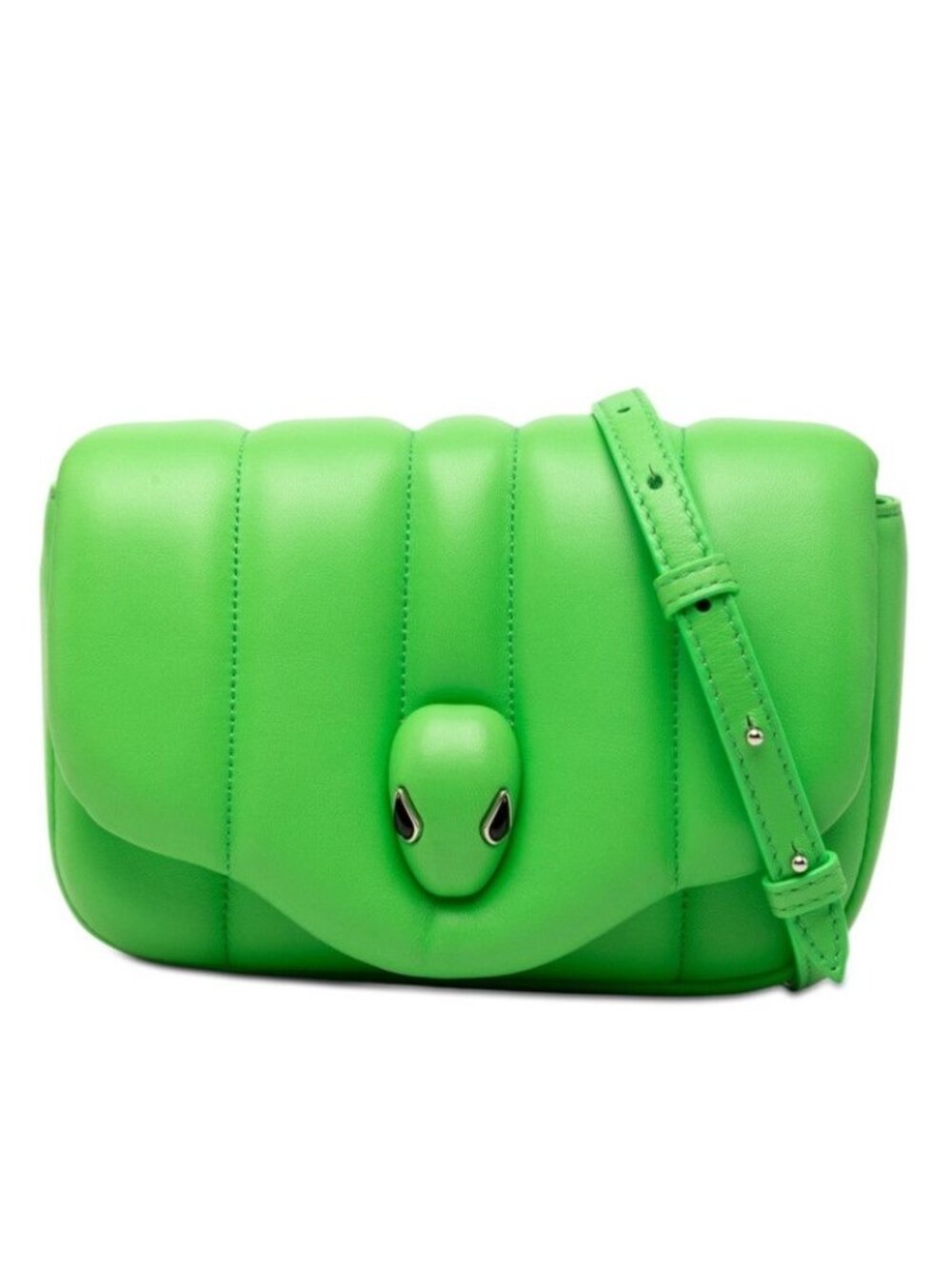 Bvlgari Ambush Serpenti Waist Bag 2-Way Green Leather
